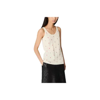 Bottega Veneta SS25 Tank Tops Women's Patent Leather Chalk
