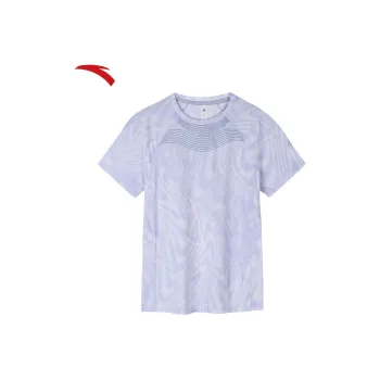 Anta Running Collection T Shirt Women's Cloud Soft Purple/All Over Print
