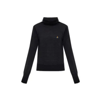 Vivienne Westwood Orb embroidered Roll Neck Jumper