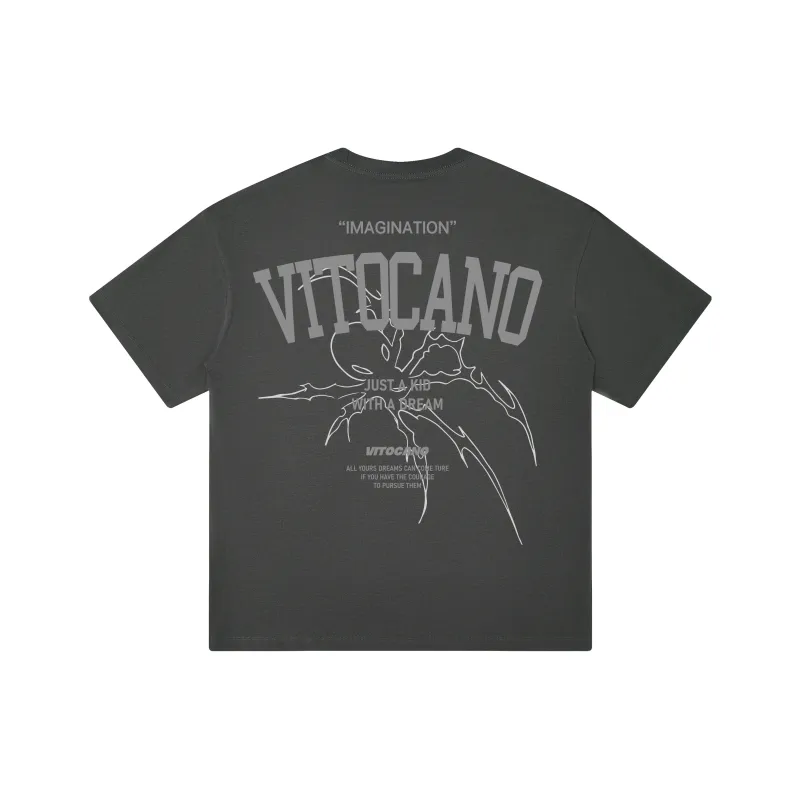 Vitocano Drop Shoulder Sleeve T-Shirt Unisex White-18
