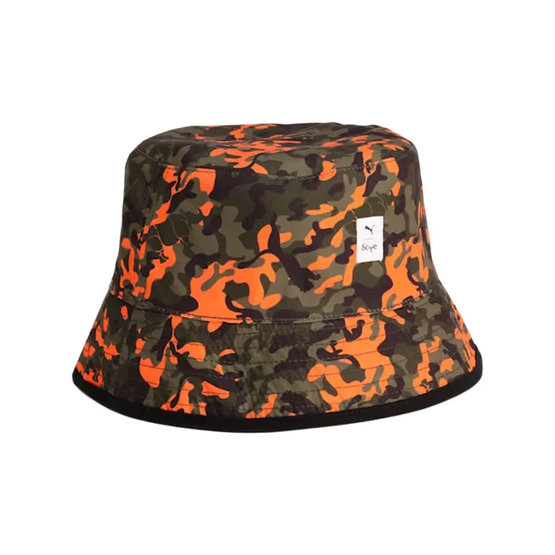 PUMA Polyester Bucket Hats Unisex Orange/Black-0