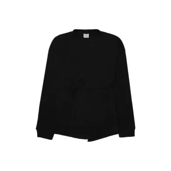 Baserange Shaw Belted Ribbed Organic Cotton Sweatshirt