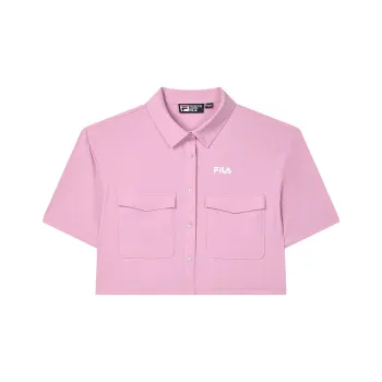 FILA Crop Tops Women's Concubine Pink