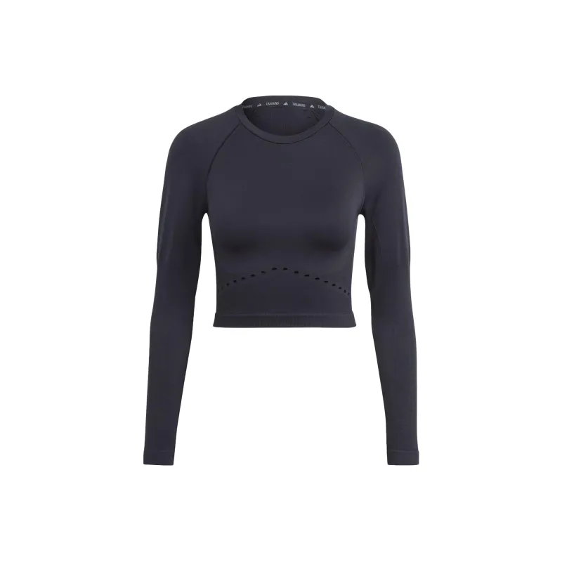 Adidas Aeroknit Long-Sleeve Top T-Shirt Women's Black-0