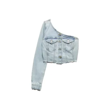 ZARA Crop Tops Women's Blue