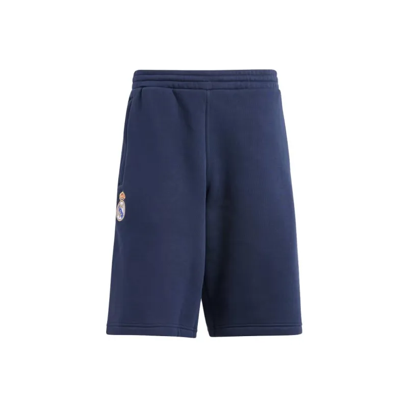 Adidas Originals Essential Real Madrid Essentials Trefoil Shorts Soccer Bottoms Men's Dark Blue-0