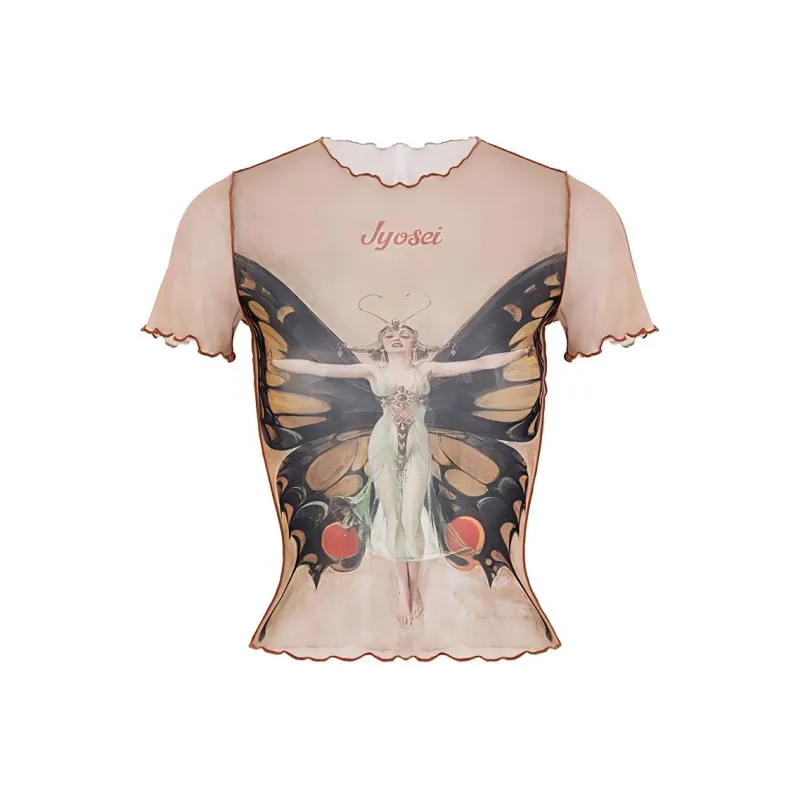JYOSEI Crop Tops Women's Light Coffee-0