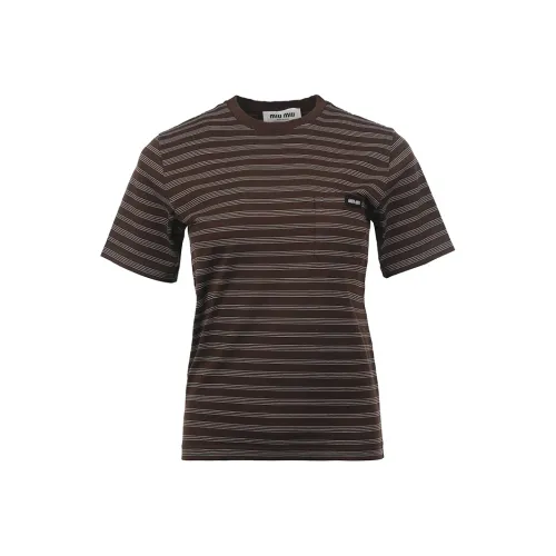 MIU MIU T Shirts Women's Stripes