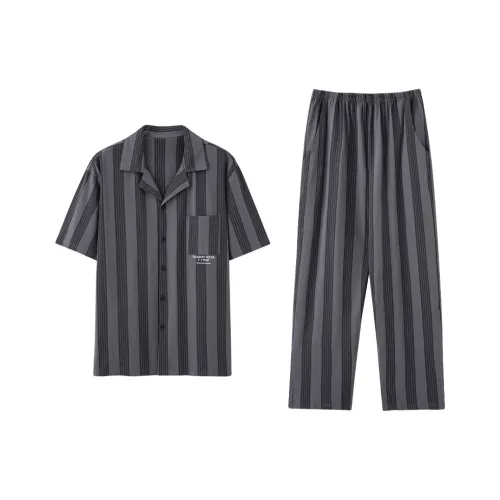 FENTENGCARE Pajama Set Men's Gray