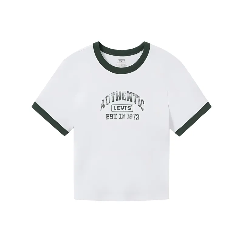Levis T Shirts Women's White-0
