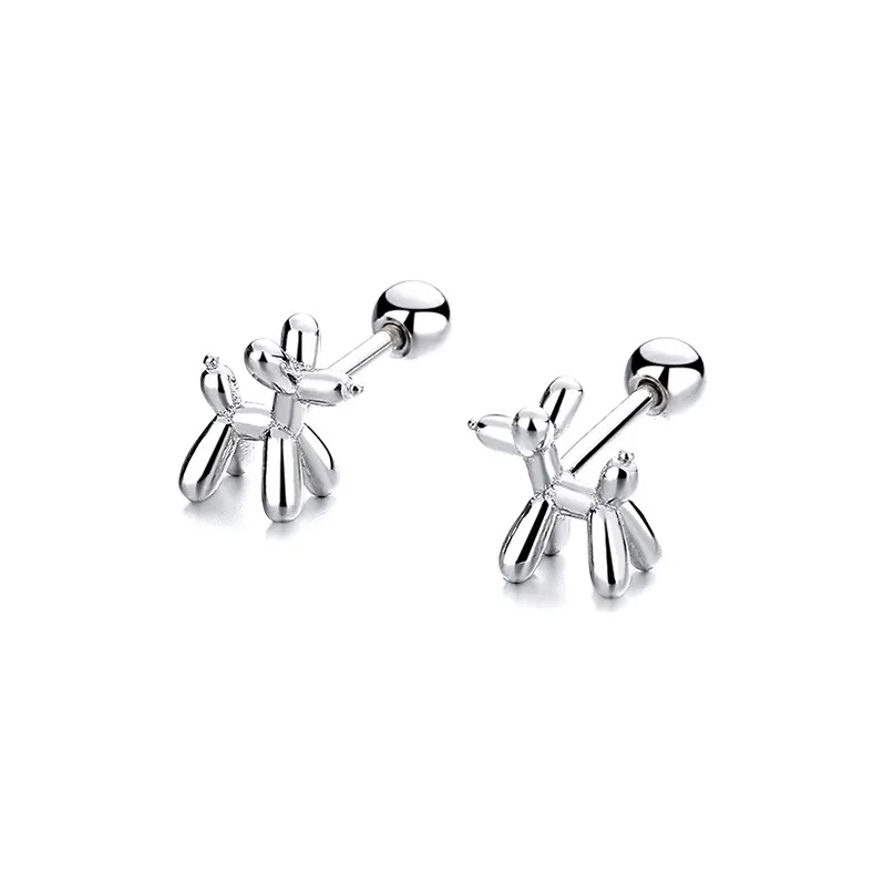 CENTURY&KINDLE S925 Silver Stud Earrings Women's-0