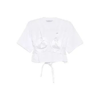 PushBUTTON Bra Point Cropped Top