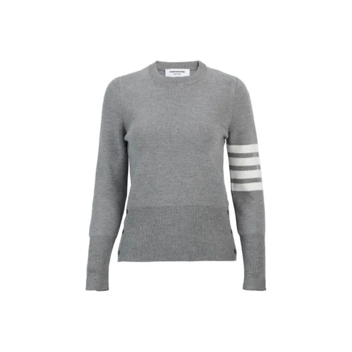 THOM BROWNE Milano Stitch Classic 4 Bar Pullover-0