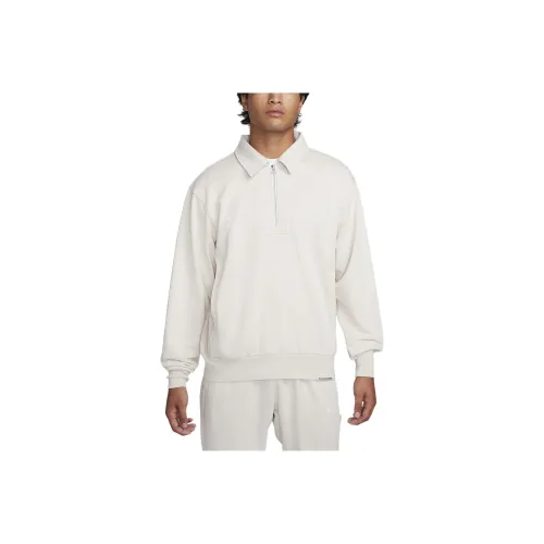 Nike Dri Fit 1/4 Zip Soccer Top Soccer Jerseys Men's Light Ivory