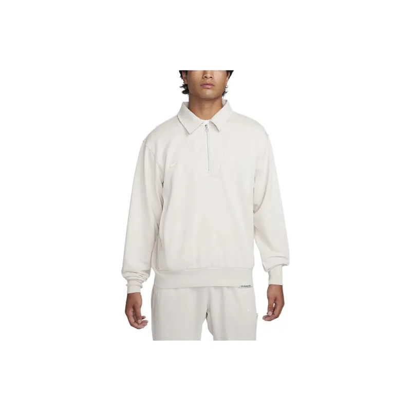 Nike Dri Fit 1/4 Zip Soccer Top Soccer Jerseys Men's Light Ivory-0