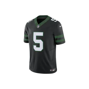 Nike Garrett Wilson New York Jets Soccer Jerseys Men's Black
