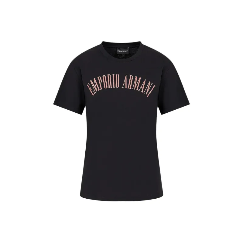 EMPORIO ARMANI Logo print Cotton T shirt-0