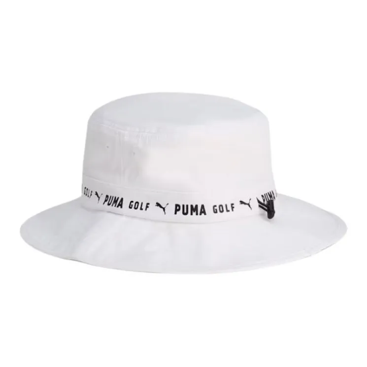 PUMA Polyester Bucket Hats Unisex White-1