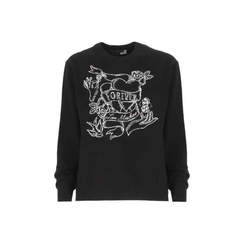 LOVE MOSCHINO FW22 Sweater Women's Black-0