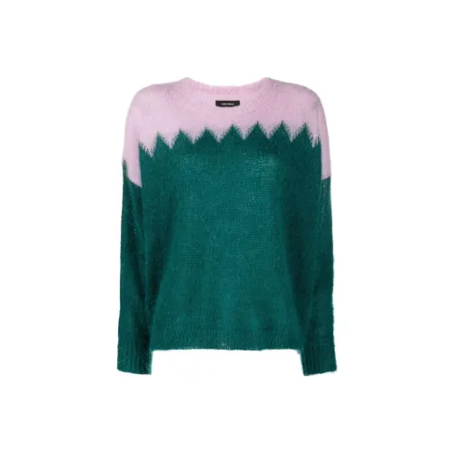 ISABEL MARANT FW22 Crew Neck Fitted Long Sleeved Sweater Women's Multicolor