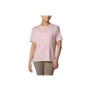 Under Armour Drop Shoulder Sleeve T Shirt Women's Peach