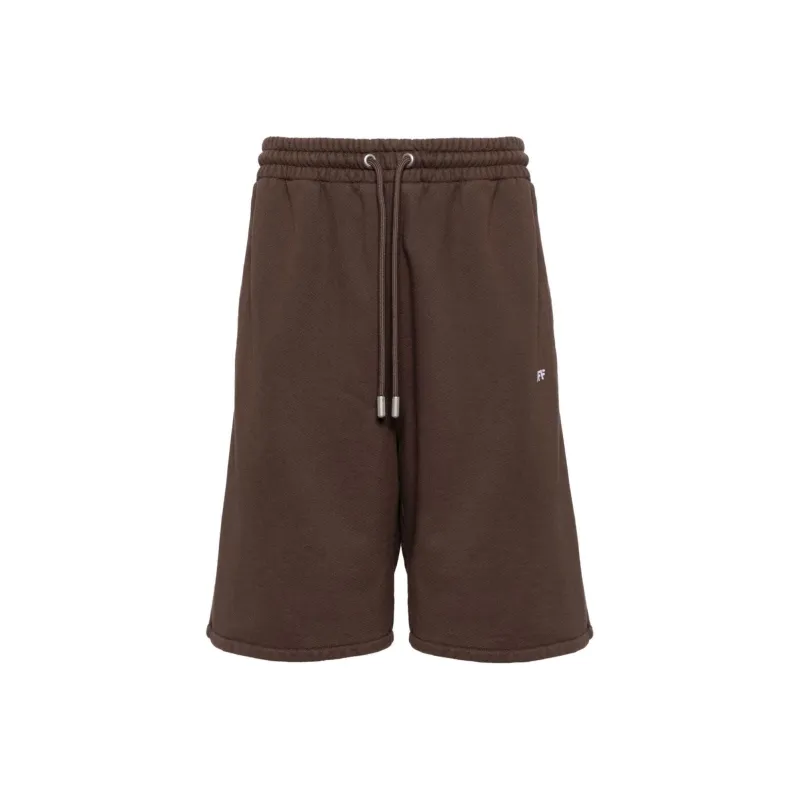 OFF WHITE Logo Embroidered Drawstring Shorts-0