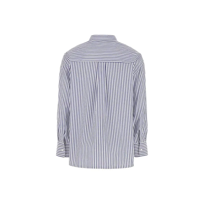 'S MAX MARA Tata Striped Button Up Shirt-1