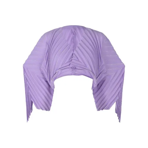 ISSEY MIYAKE Crop Tops Women's Purple