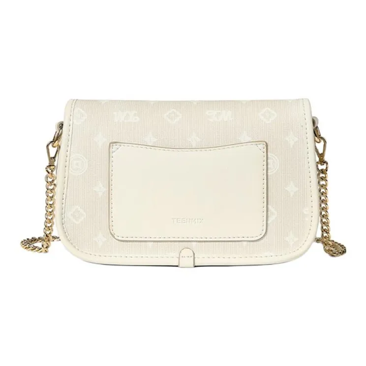 Teenmix PVC Crossbody Bag Shoulder Bag Mom Bag Regular Women's Coffee/Ecru/Sky Blue-10