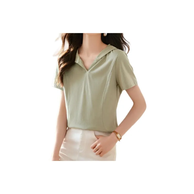 Mo Han Yi Mei T Shirt Women's Green-0