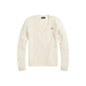 Polo Ralph Lauren Cable Knit V Neck Jumper