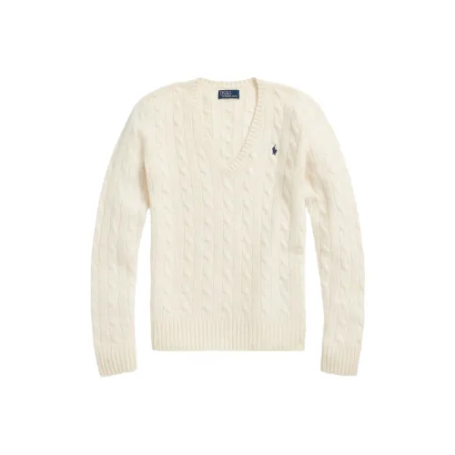 Polo Ralph Lauren Cable Knit V Neck Jumper