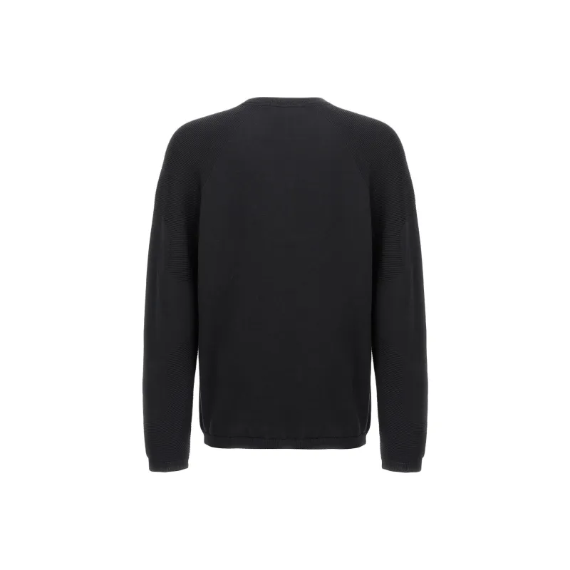 HUGO BOSS Logo Embossed Knit Jumper-1