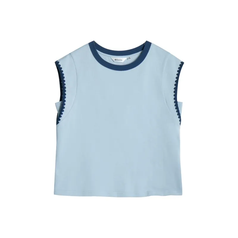 Olrain T Shirts Women's Blue-0