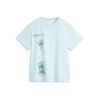 LiNing x Disney T Shirt Women's Light Sky Blue