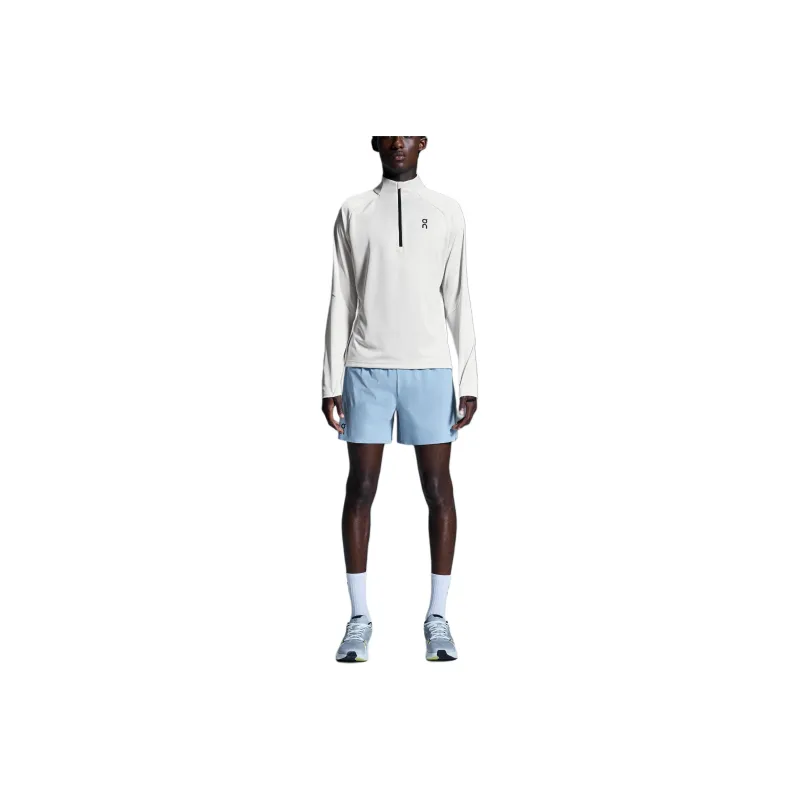On Performance Sports Shorts Men's Light Gray Blue-0