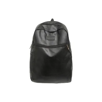 Single Warehouse PU Backpack Men's Black/Brown