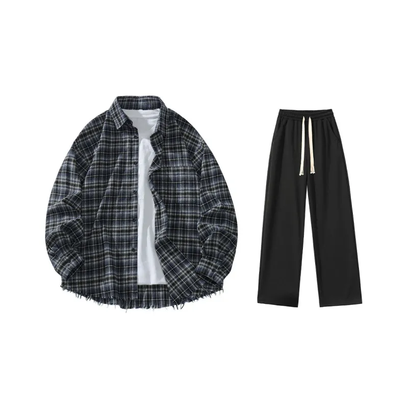 LIVINGTOWN Shirt Matching Set Unisex-3
