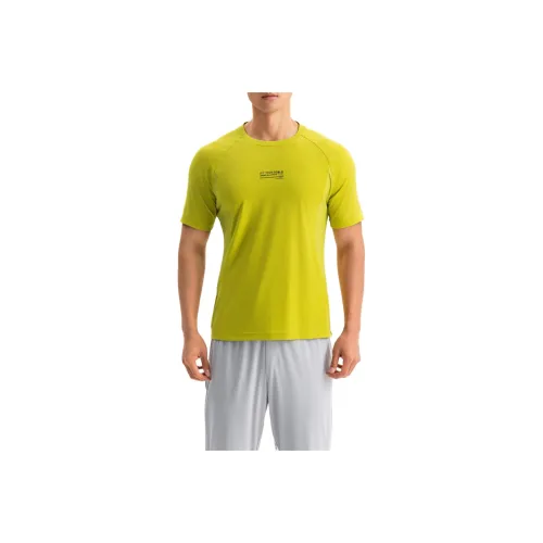DECATHLON Workout Clothing Men's Mustard Yellow