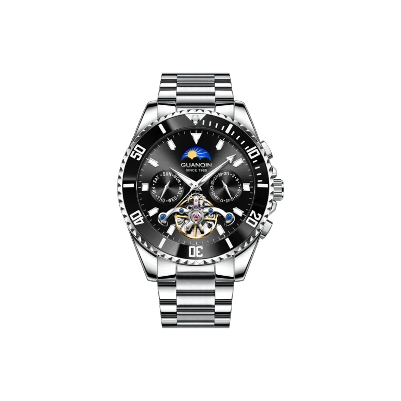 GUANQIN Submariner Collection Automatic Mechanical Movement Stainless Steel Watchband Watch Men's Watches Green Dial-15
