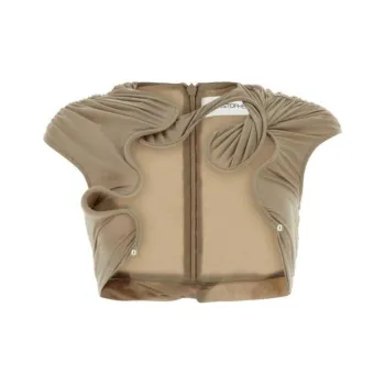 CHRISTOPHER ESBER Crop Tops Women's Beige