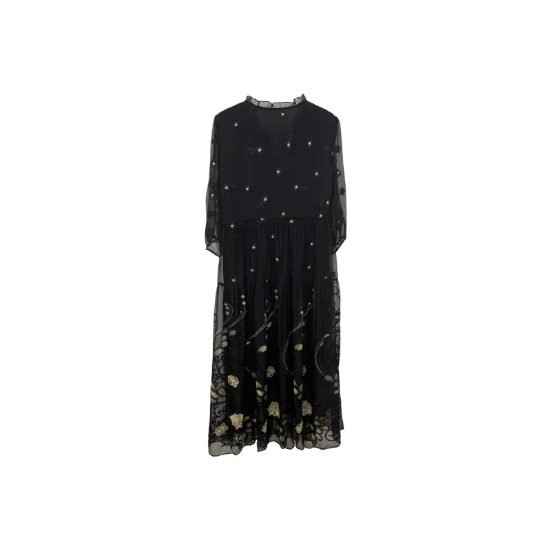 Kele Coco Short Sleeved Dress Women's Black-1