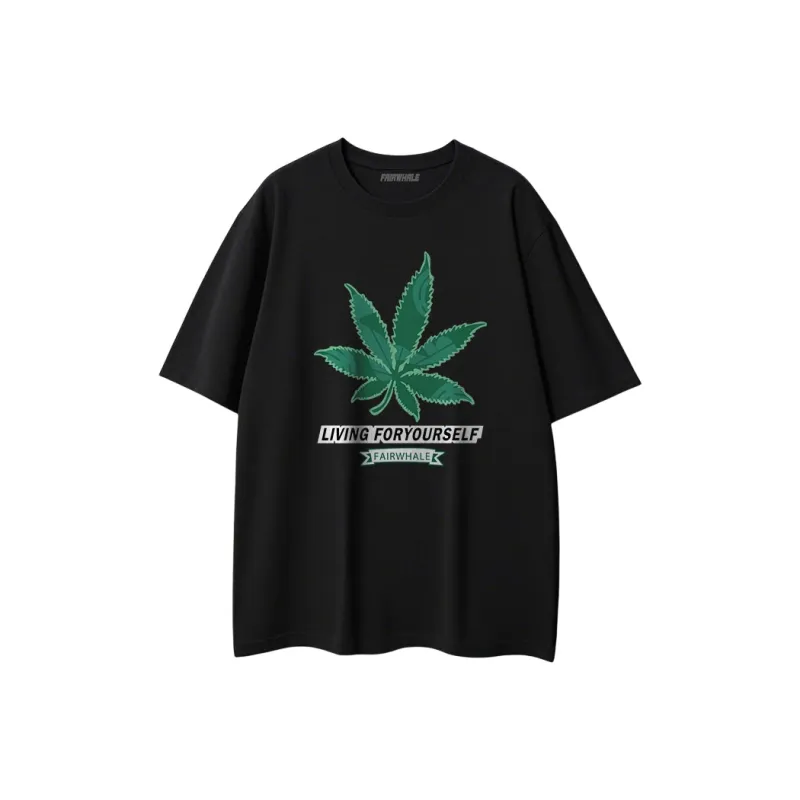 FAIRWHALE Drop Shoulder Sleeve T Shirt Unisex-0