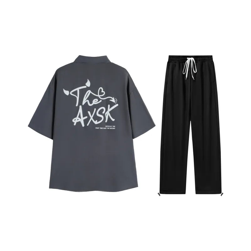 A.X.S.K Shirt Matching Set Unisex-13