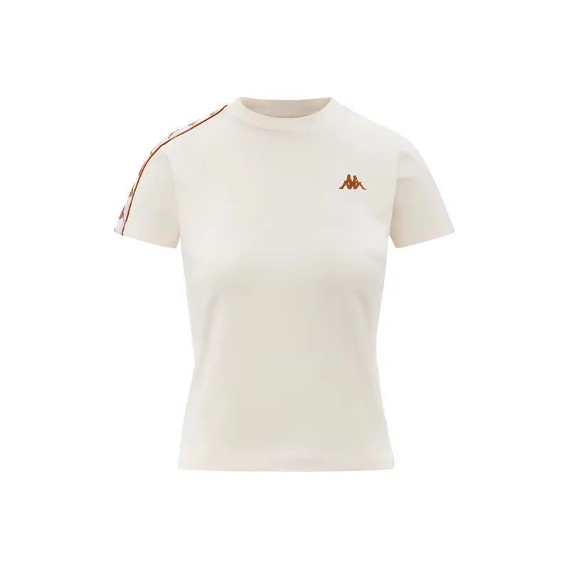 Kappa T Shirts Women's Beige-0