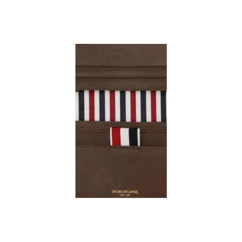 THOM BROWNE· Calfskin Wallet Men's Brown-2
