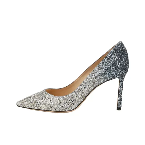 Jimmy Choo ROMY Slim Heel High Heels 8.5cm Women's Blue