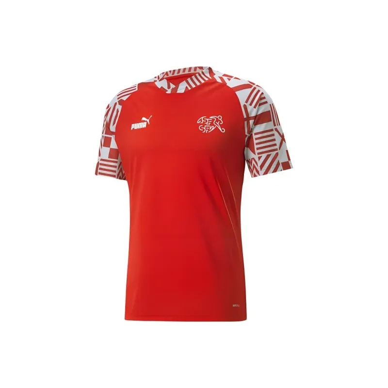 PUMA Switzerland Football Pre match Jersey Soccer Jersey Men's PUMA Red-0
