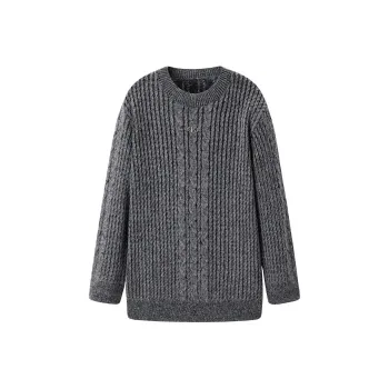PEACEBIRD Sweaters Women's Gray
