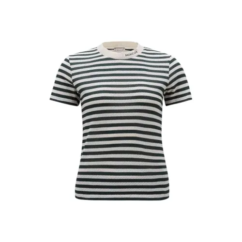 Moncler Striped T Shirt T Shirt Women's Multicolor